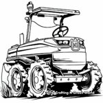 Vivid Riding Lawn Mower Coloring Pages 4
