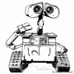 Wall-E and Friends Coloring Pages 2