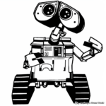 Wall-E Character Coloring Pages for Children 3