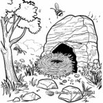 Wasp Nest Coloring Pages for Adventurous Kids 3