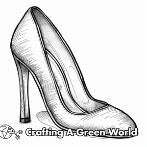 High Heel Coloring Pages - Free &amp; Printable!