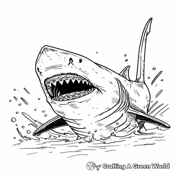 Scary Shark Coloring Pages Free & Printable!