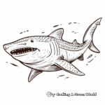 Whale Shark Coloring Sheets 3