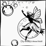 Whimsical Bubble Fairy Coloring Pages 3
