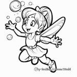 Whimsical Bubble Fairy Coloring Pages 4