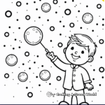 Whimsical Bubble Wand Coloring Pages 2