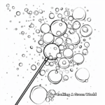 Whimsical Bubble Wand Coloring Pages 3