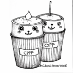 Whimsical Coffee Shop Coloring Pages 2