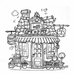 Whimsical Coffee Shop Coloring Pages 3