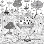 Whimsical Dreamscape Coloring Pages 2
