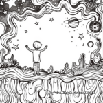 Whimsical Dreamscape Coloring Pages 3
