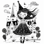 Whimsical Sharpie Fairy-Tale Coloring Pages 4