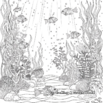 Whimsical Underwater Ocean Scene Coloring Pages 4