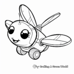 Whimsy Cartoon Fly Coloring Pages 4