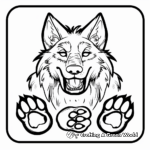 Wild Wolf Tracks Coloring Pages 2