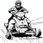 Wilderness Adventure Snowmobile Coloring Pages 3