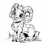 Wildlife Enthusiast Ram Coloring Pages 3