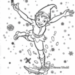 Winter Magic with Peter Pan Coloring Pages 3