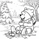 Winter-themed Winnie the Pooh Coloring Pages 4
