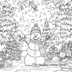 Winter Wonderland Calendar Coloring Pages 2