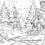 Winter Wonderland Calendar Coloring Pages 4