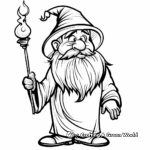 Wizard and Magic Coloring Pages 1