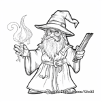 Wizard and Magic Coloring Pages 2