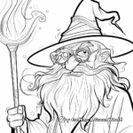 Wizard and Magic Coloring Pages 4