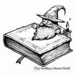 Wizard's Spell Book Magic Coloring Pages 3
