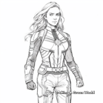 Women of Marvel Coloring Pages 4