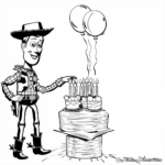 Woody and Friends Birthday Party Coloring Pages 1