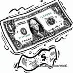 World Currency Dollar Bill Equivalent Coloring Pages 1