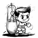 Worn-Out Boxing Bag Coloring Pages 3