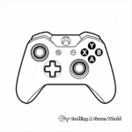 Xbox Controller Coloring Pages for Kids 2