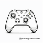 Xbox Controller Coloring Pages for Kids 3