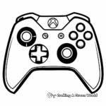 Xbox Controller Coloring Pages for Kids 4