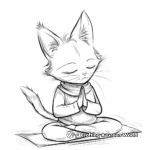 Yoga and Animals: Inspired Yoga Poses Coloring Pages 1