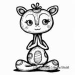 Yoga and Animals: Inspired Yoga Poses Coloring Pages 4