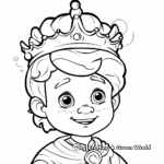 Young Prince Turned King Coloring Pages for Children 4