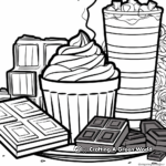Yummy White Chocolate Coloring Pages 2
