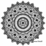 Zen Mandala Coloring Pages to Promote Relaxation 1