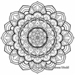 Zen Mandala Coloring Pages to Promote Relaxation 2