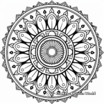 Zen Mandala Coloring Pages to Promote Relaxation 3