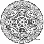 Zen Mandala Coloring Pages to Promote Relaxation 4