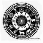 Zodiac Sign Calendar Coloring Pages 1