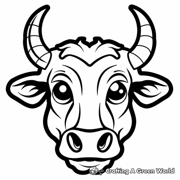 Zodiac Symbol Taurus Coloring Pages 1