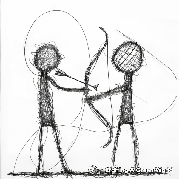 Bow And Arrow Coloring Pages - Free &amp; Printable!