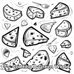 Cheese Coloring Pages - Free & Printable!