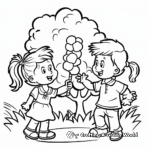 Adorable Cotton Candy Coloring Pages 1