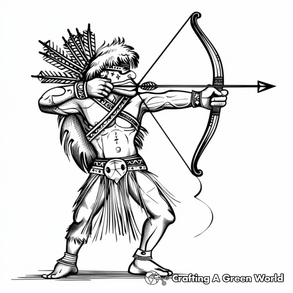 Bow And Arrow Coloring Pages - Free &amp; Printable!